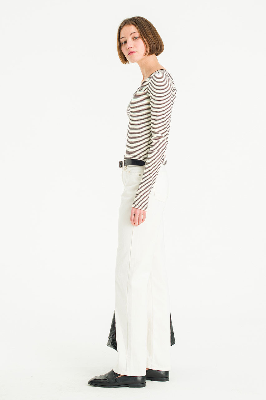 Mizuki White Denim Jean, White