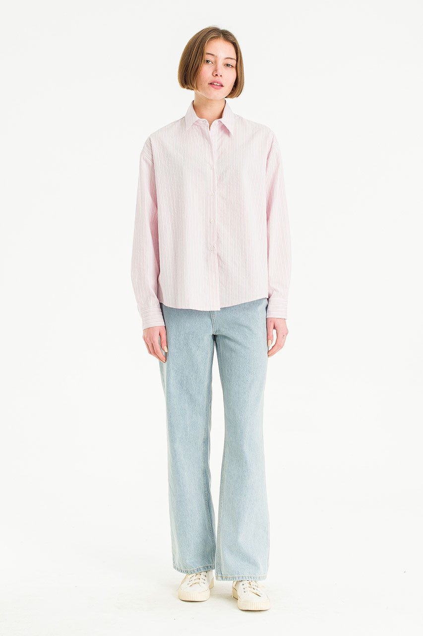 Yuha Stripe Shirt, Pink