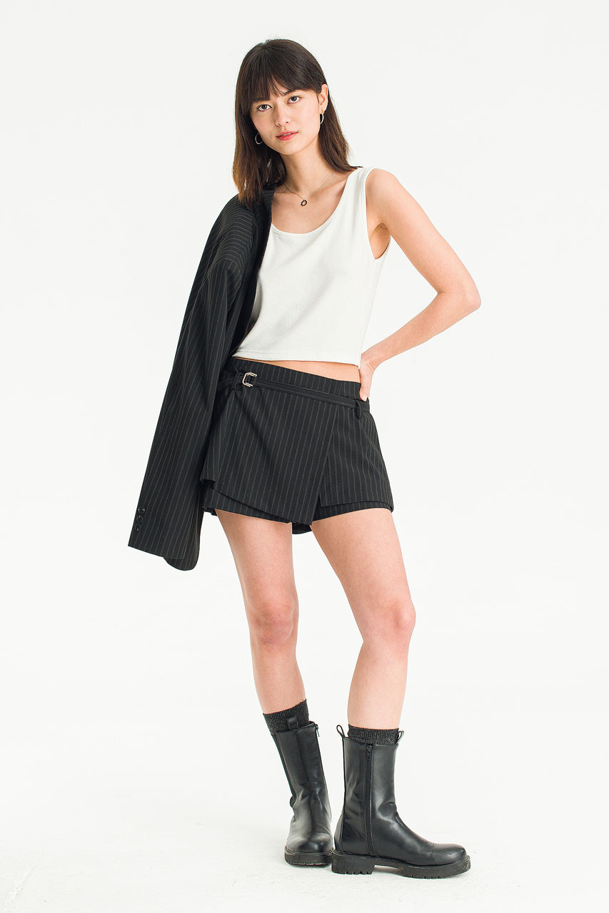 Giani Stripe Skort, Black