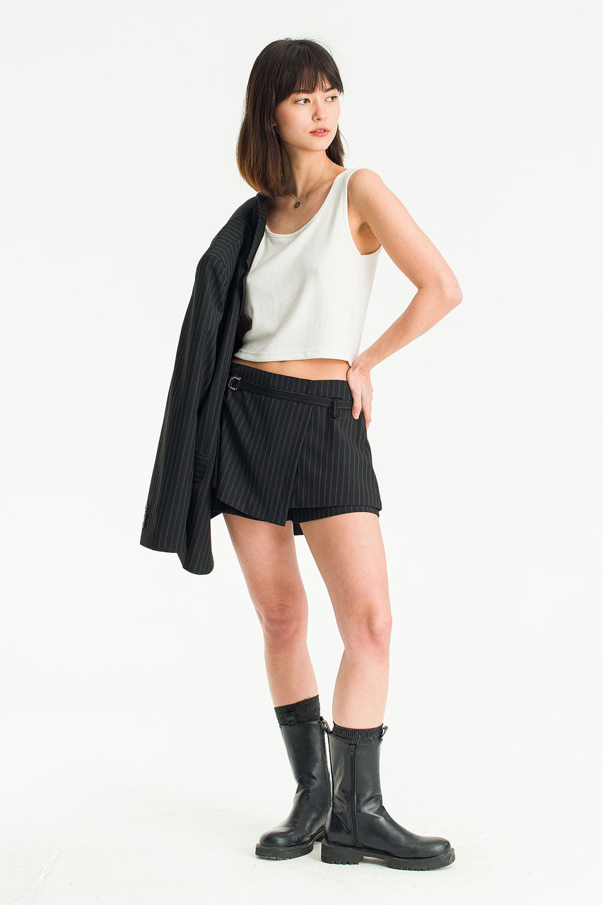 Giani Stripe Skort, Black