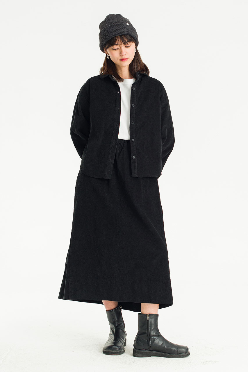 Roana Cord Shirt, Black