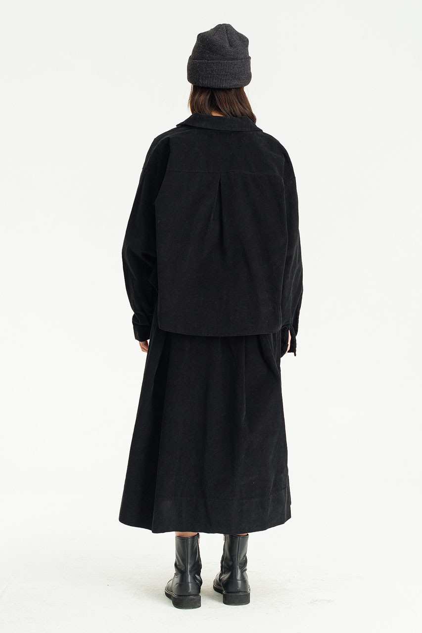 Roana Cord Shirt, Black