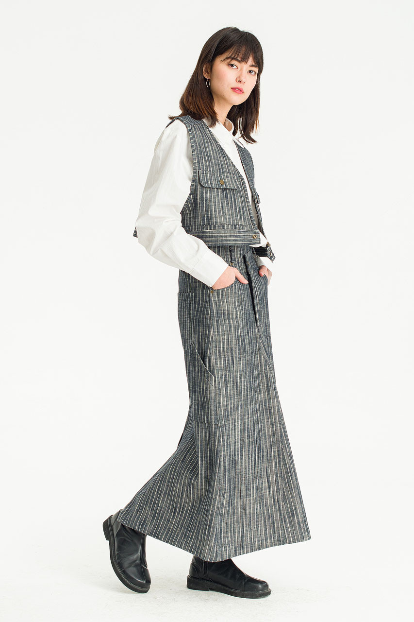 Herringbone Denim Vest, Denim