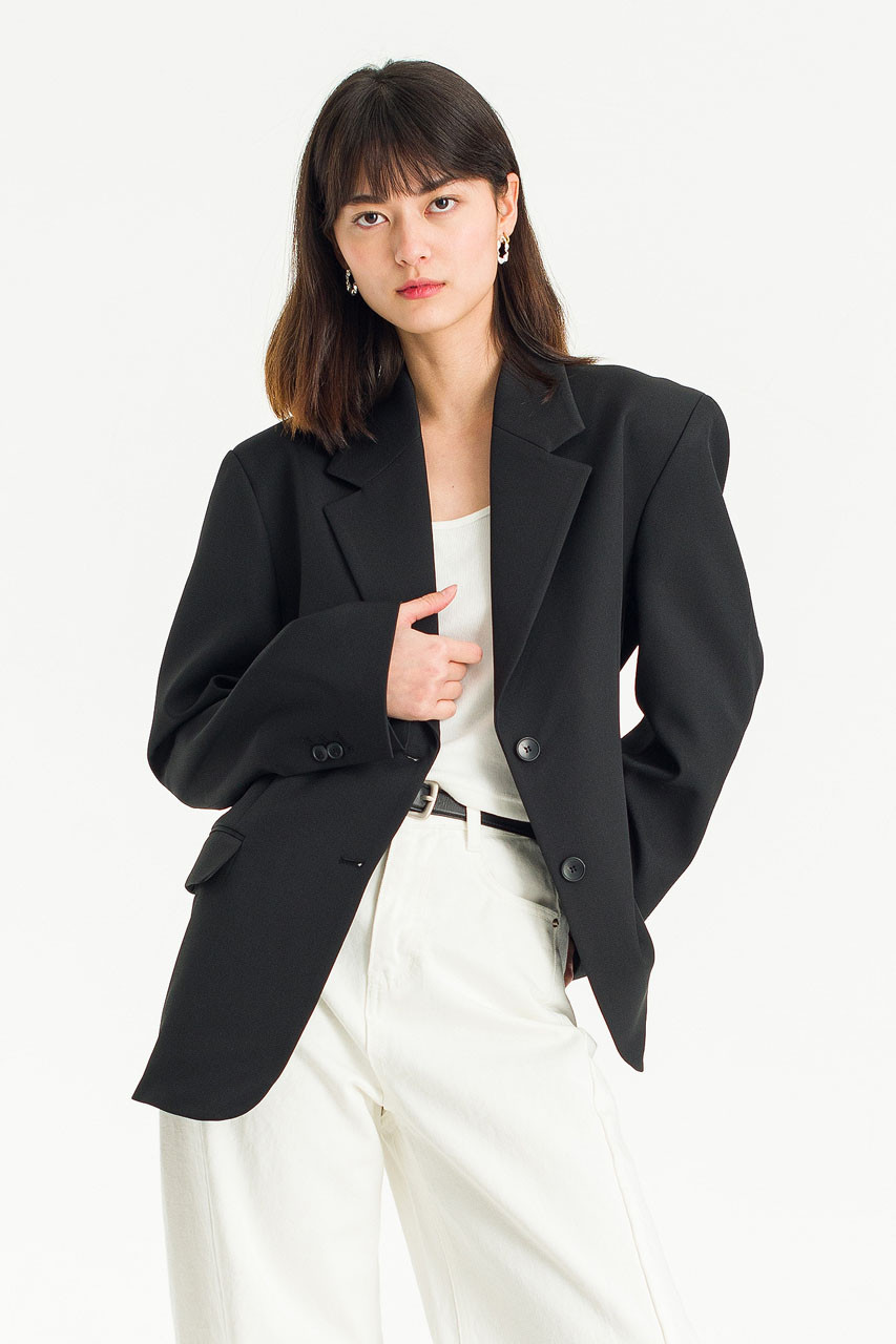 Maddie Tailored Blazer, Black