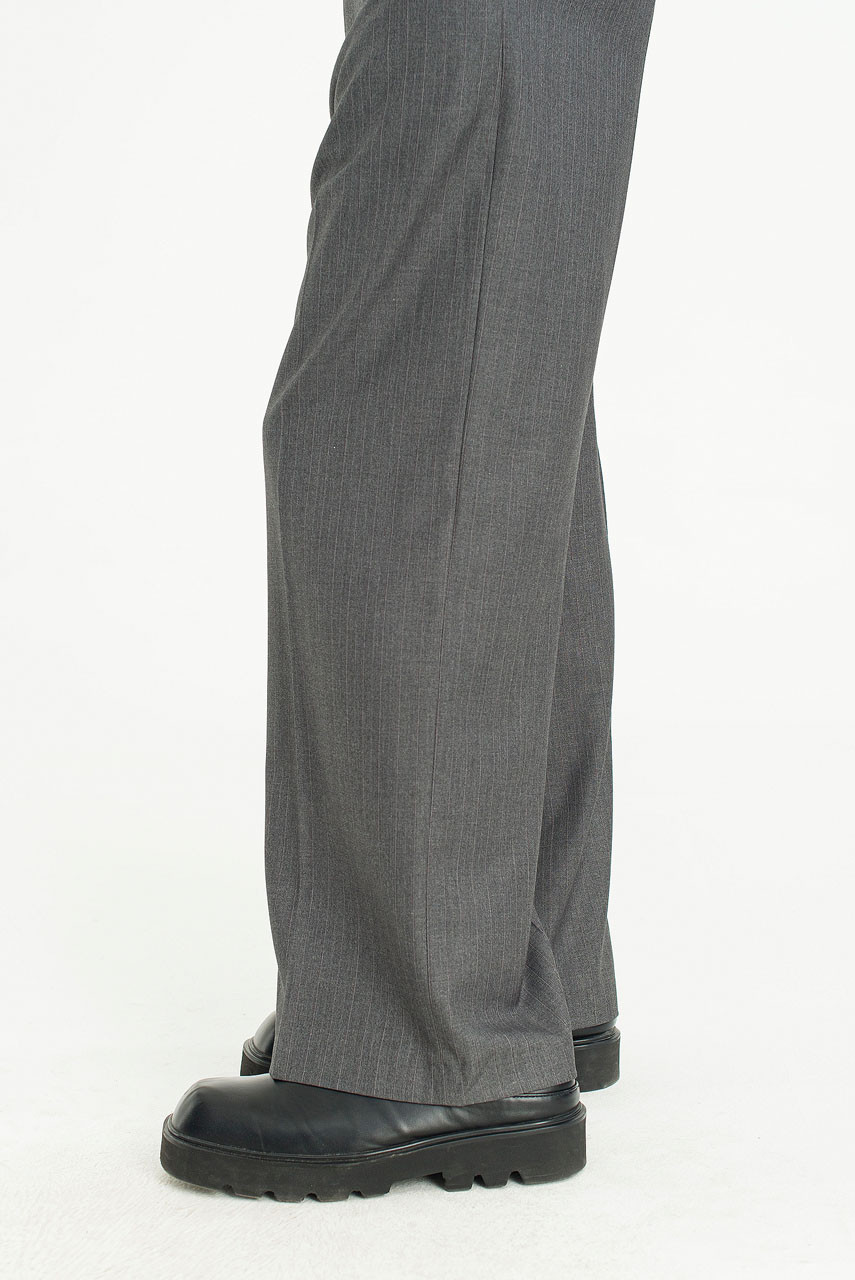 Menswear | Tailored Pinstripe Trousers, Grey