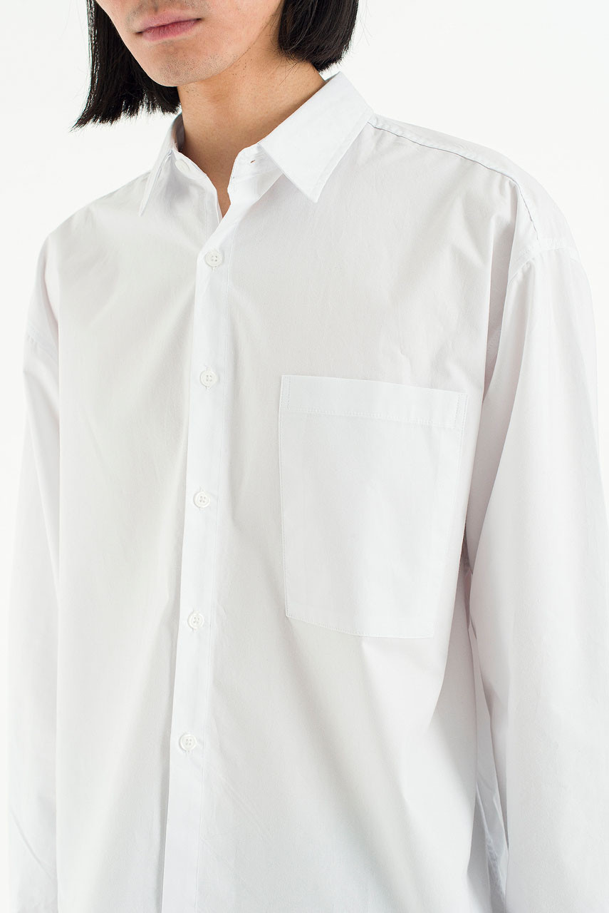 Menswear | Cropped Shirt, White