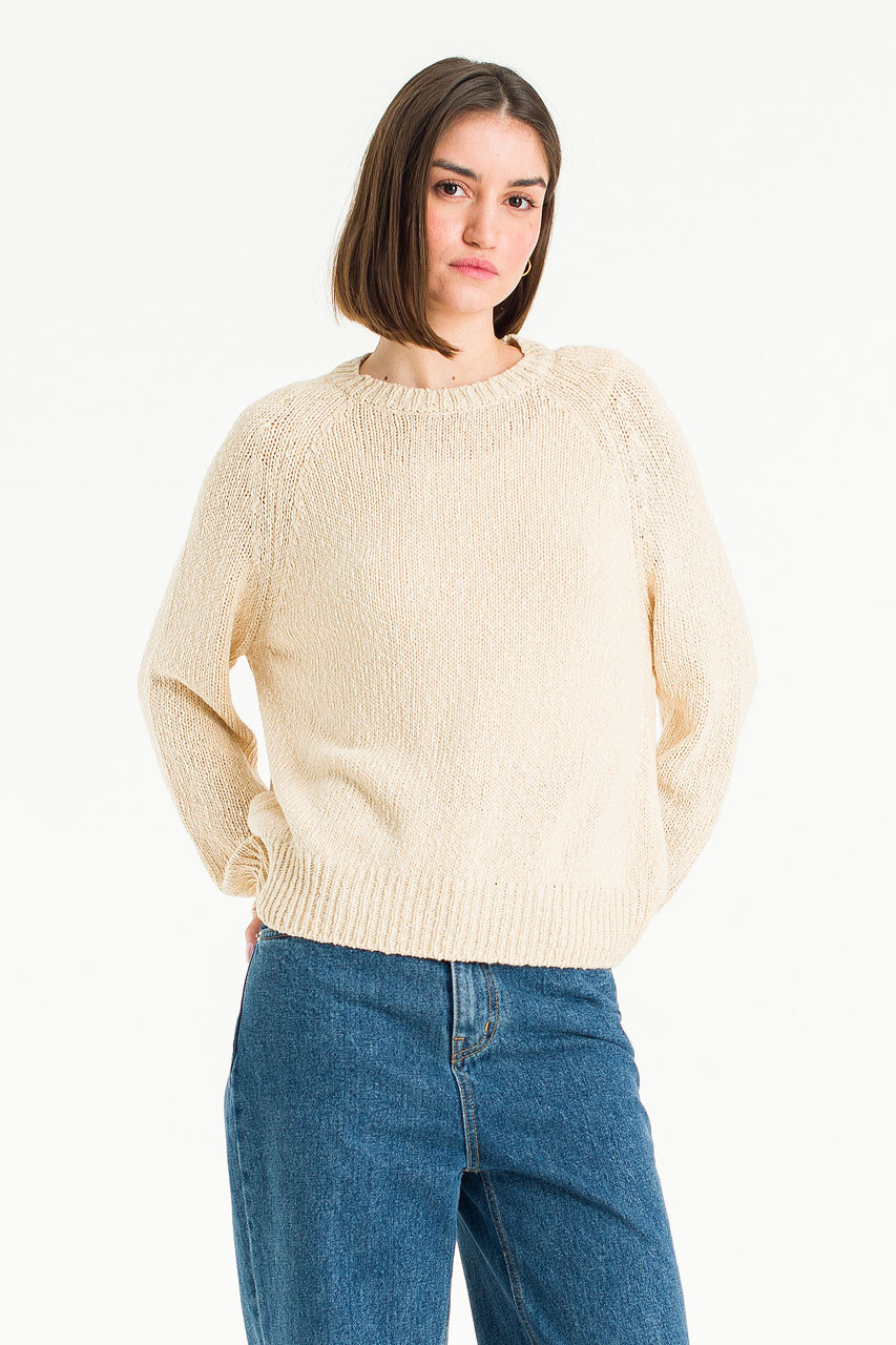 Amelie Mixed Colour Jumper, Beige