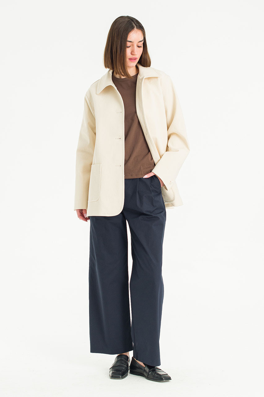 Brooklyn Half Length Coat, Charcoal