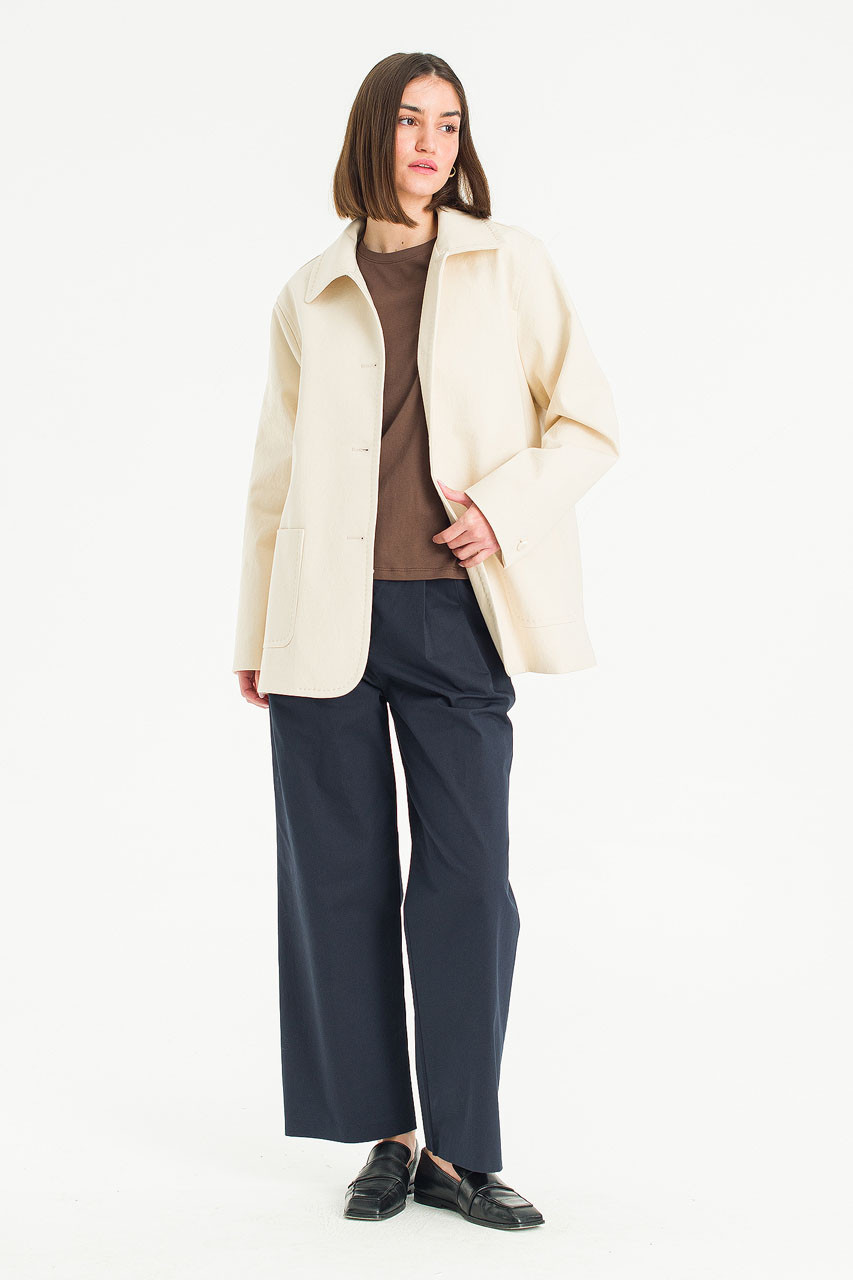 Colette Half Trench Coat, Beige