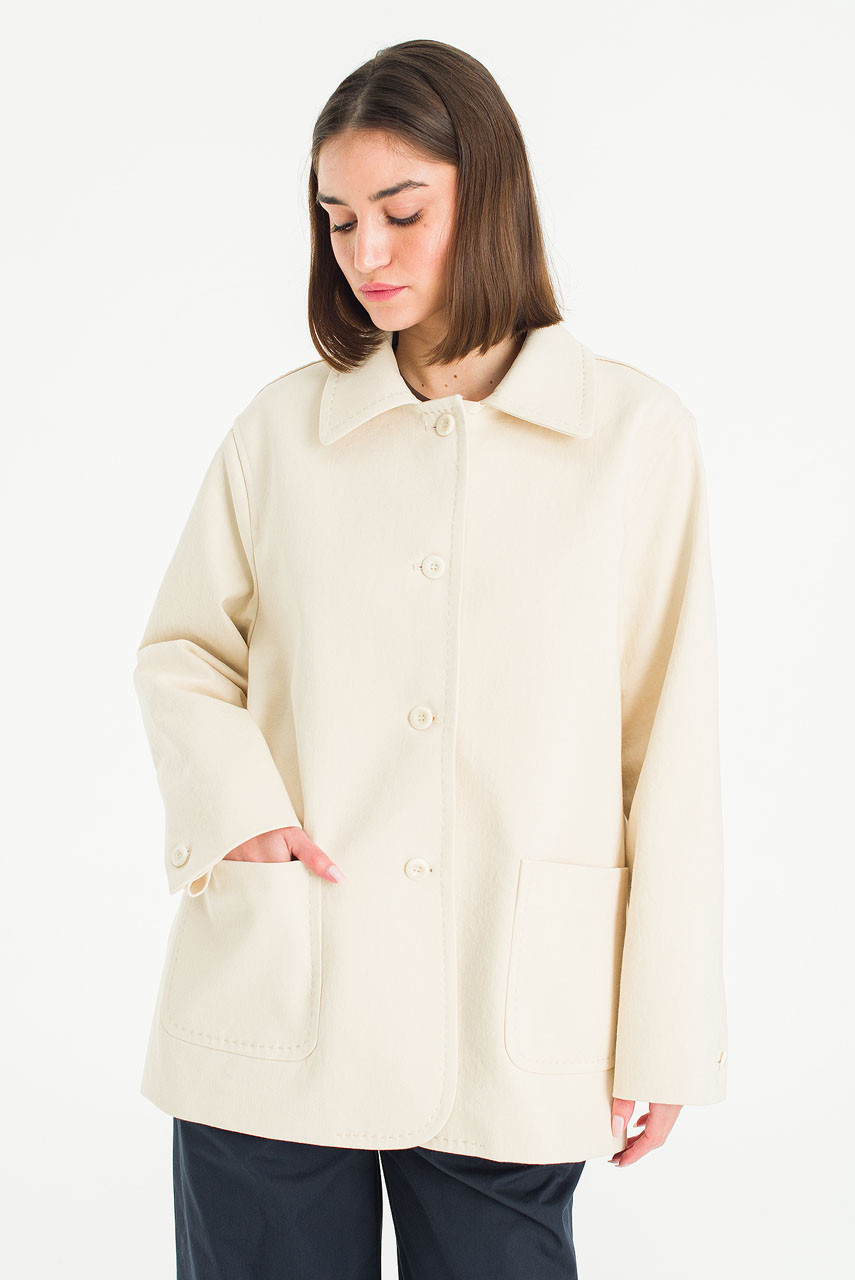 Colette Half Trench Coat, Beige