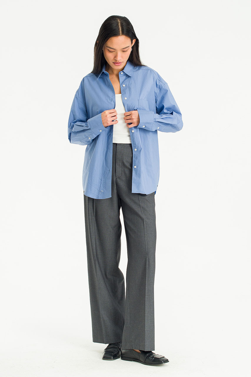 Moena Boxy Shirt, Blue