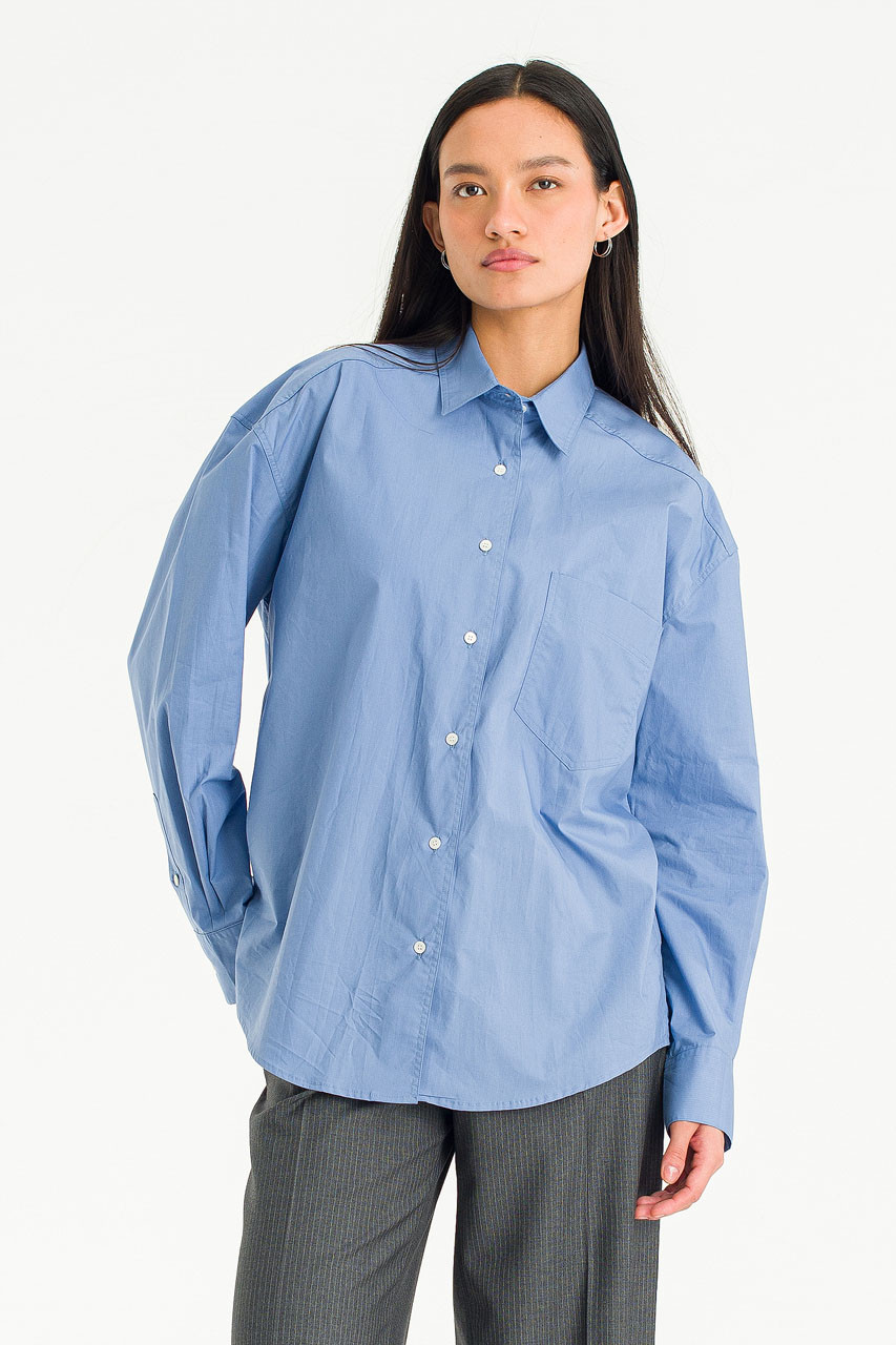 Moena Boxy Shirt, Blue