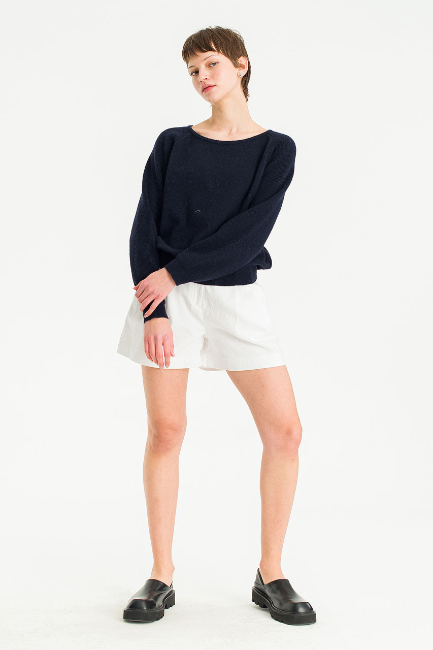 Amelie Cotton Shorts, Ivory