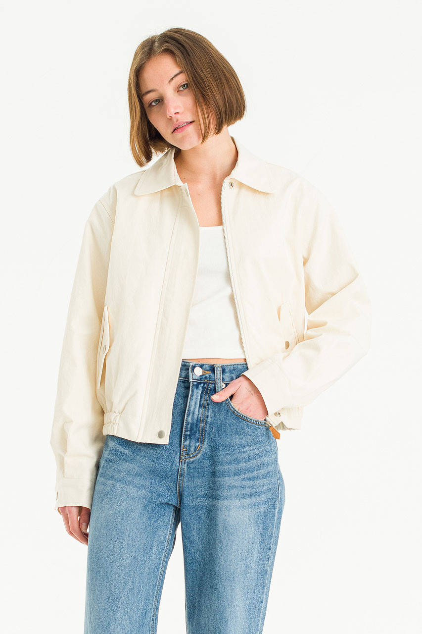 Edith Cotton Blouson, Cream