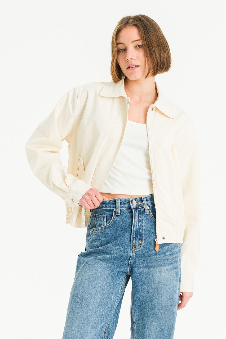 Edith Cotton Blouson, Cream