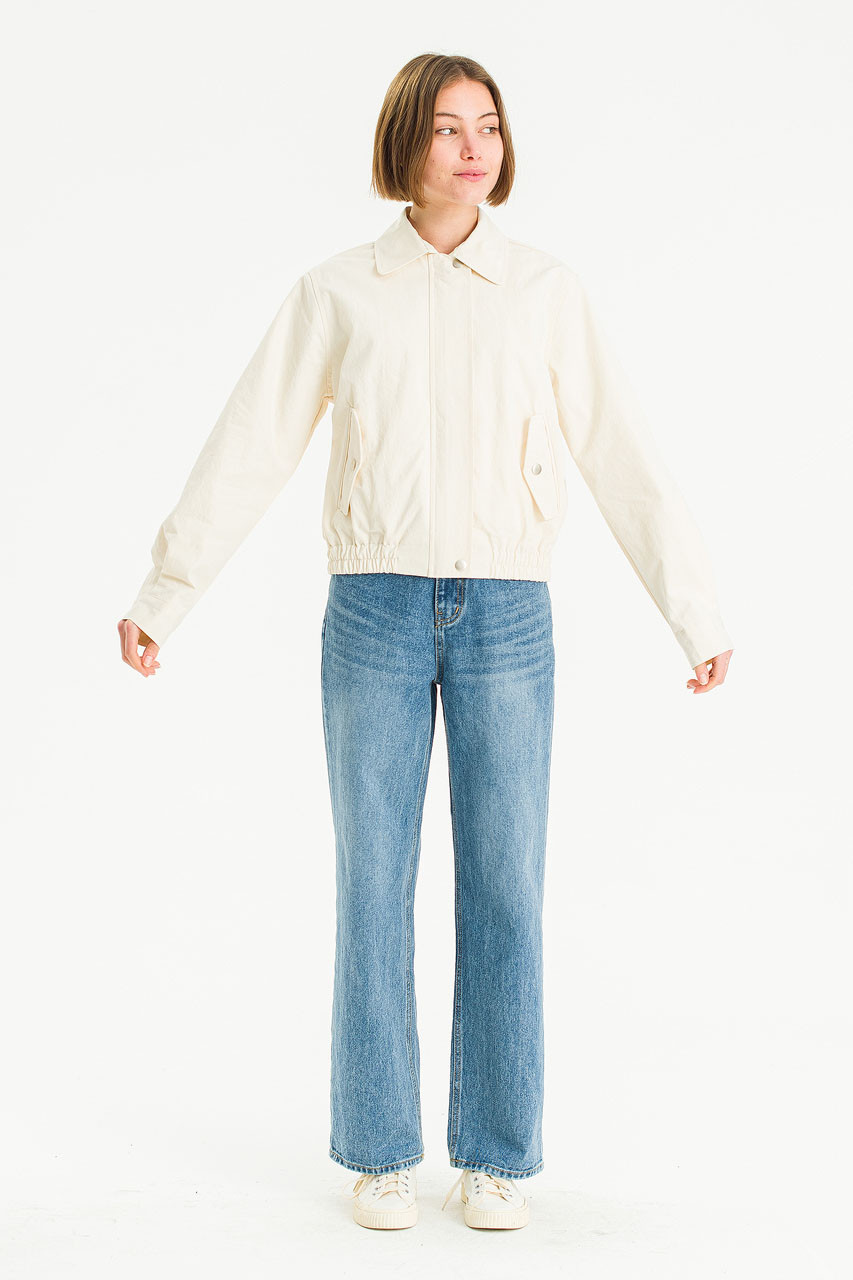 Edith Cotton Blouson, Cream