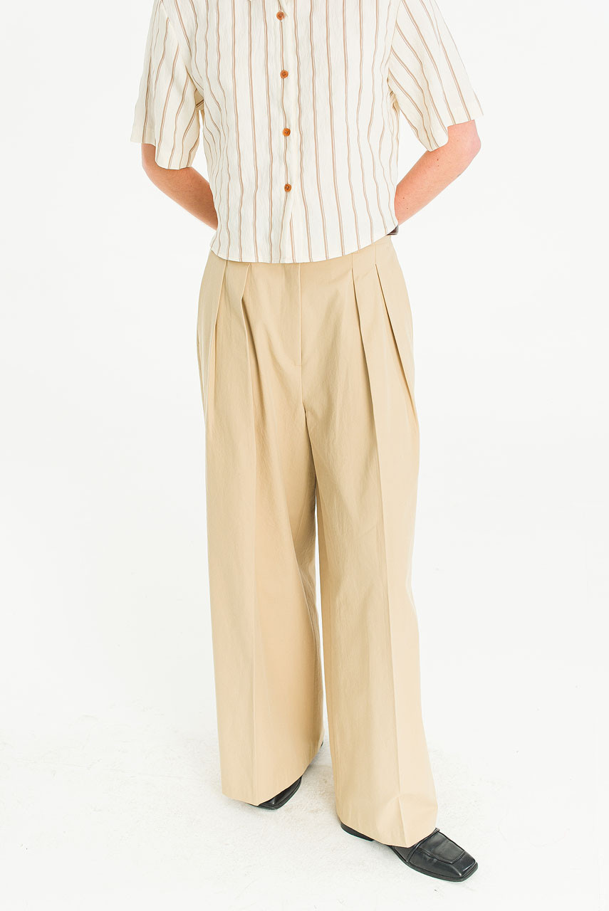 Camila Wide Pants, Beige