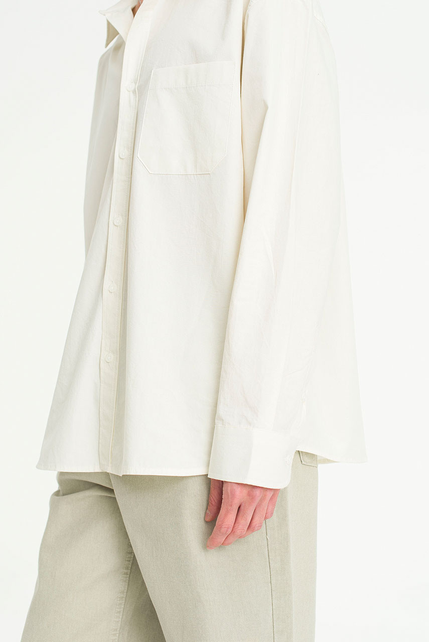 Menswear | Washed Cotton Shirt, Beige