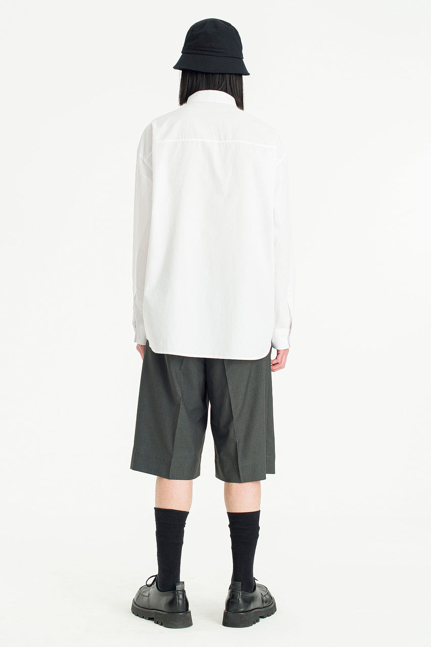 Menswear | Washed Cotton Shirt, White