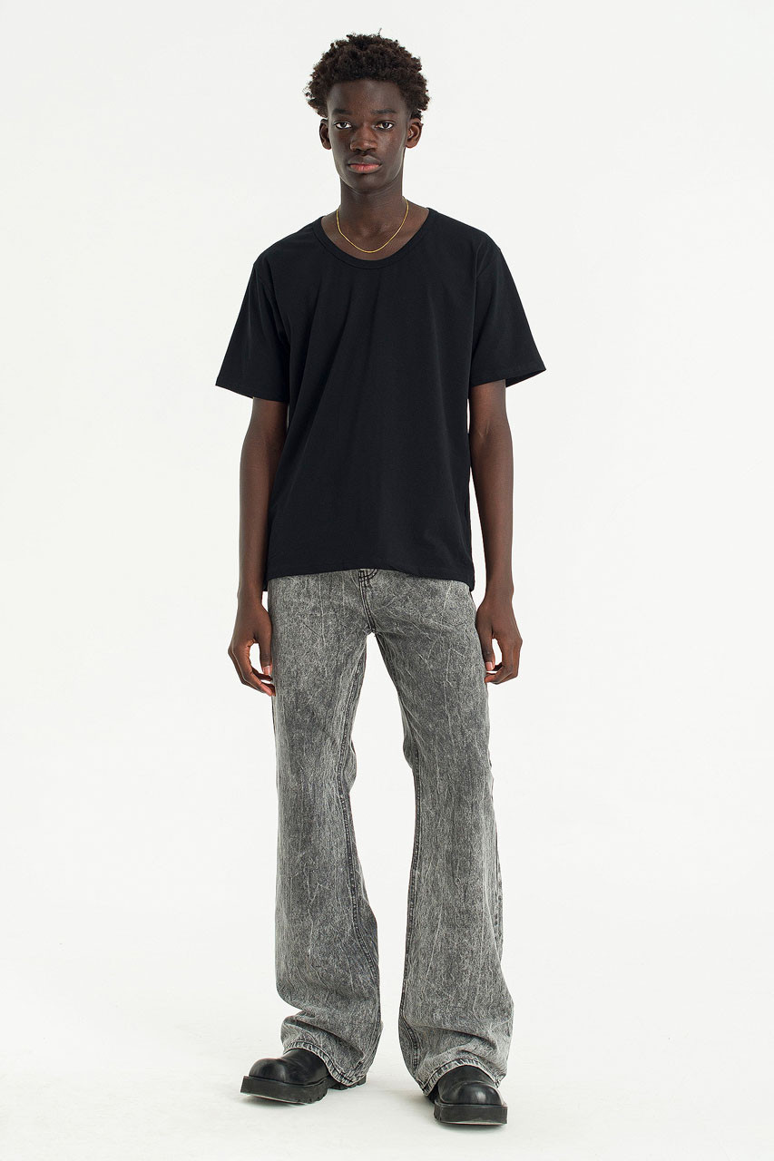 Menswear | Bootcut Acid Jeans, Charcoal