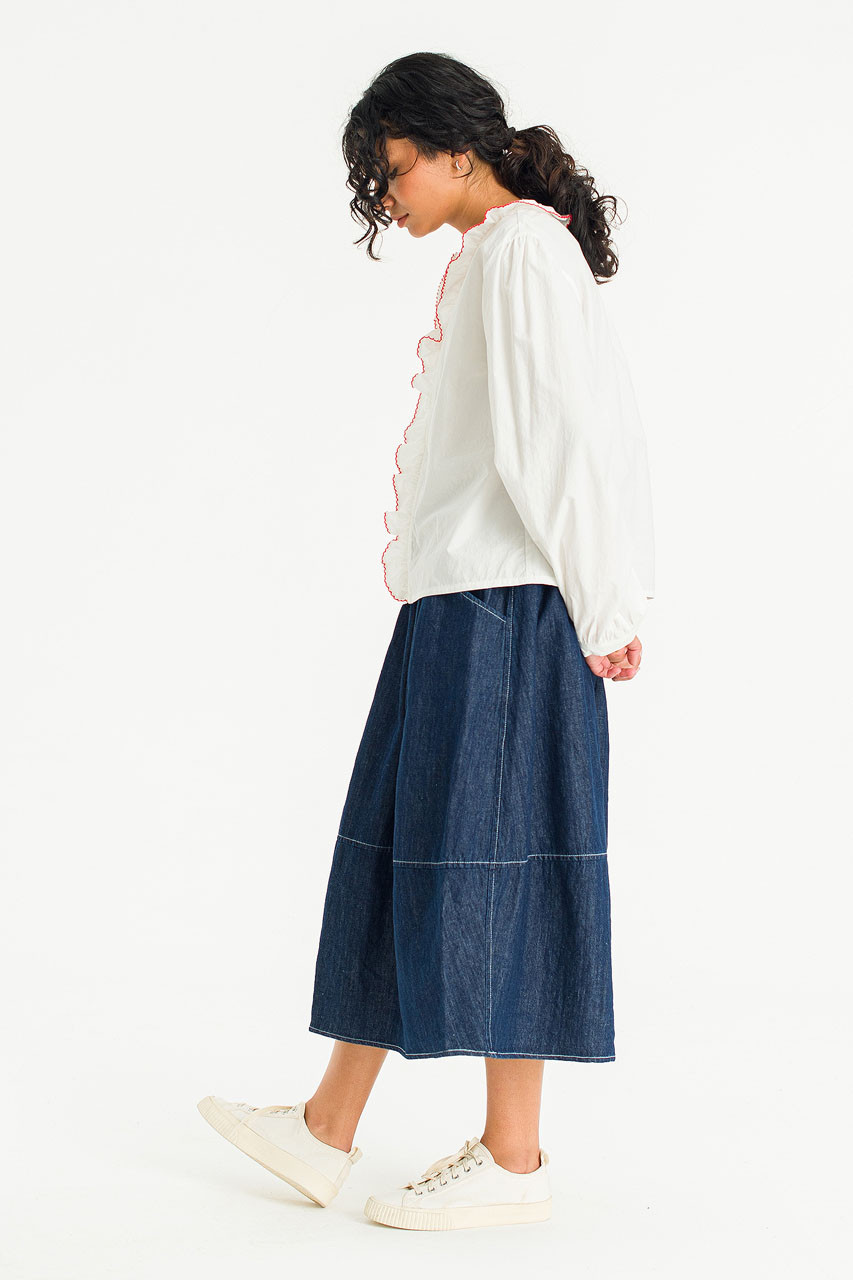 Jeni Frill Blouse, White