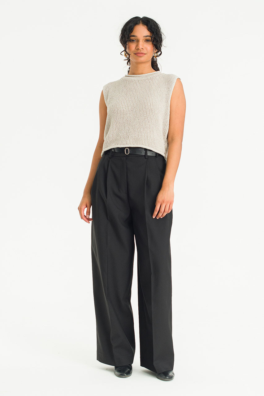 Haru Belt Slacks, Black