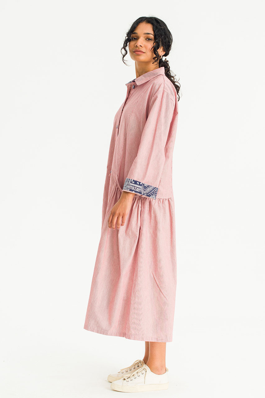 Gathered Way Dress, Red