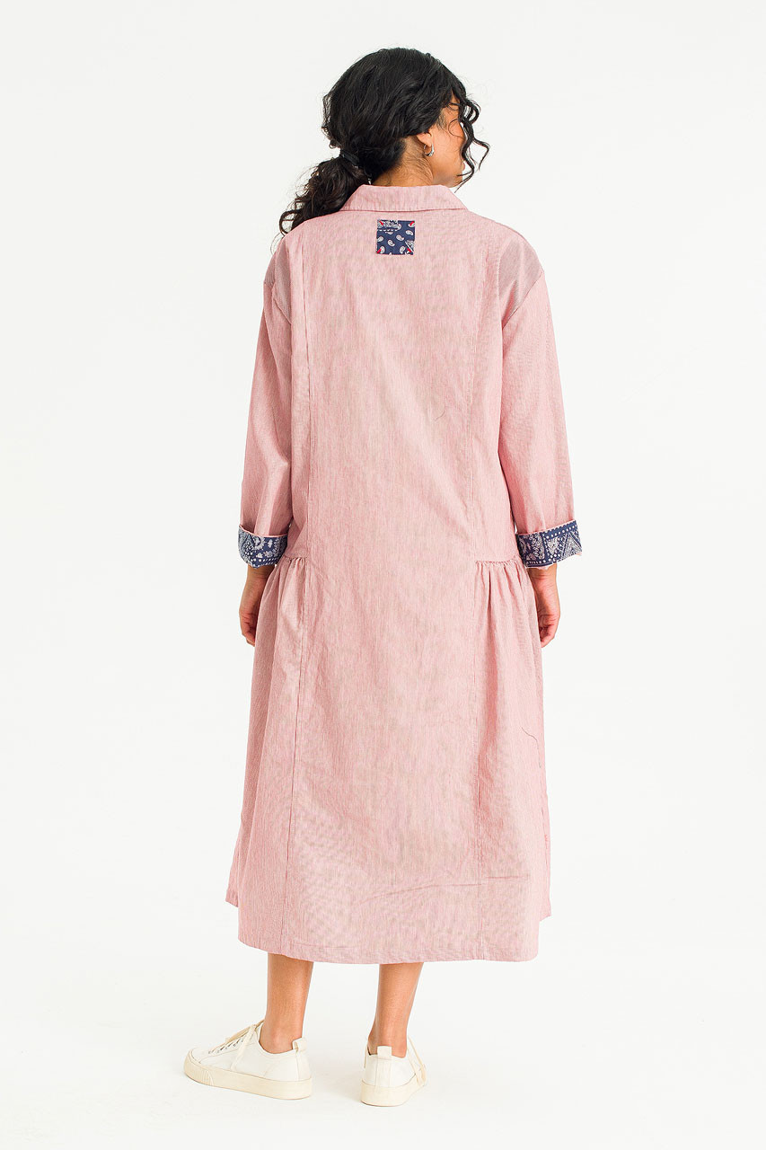 Gathered Way Dress, Red