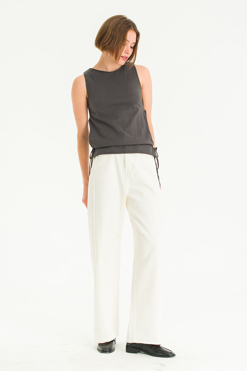 Jane Sleeve Knit Top, Charcoal