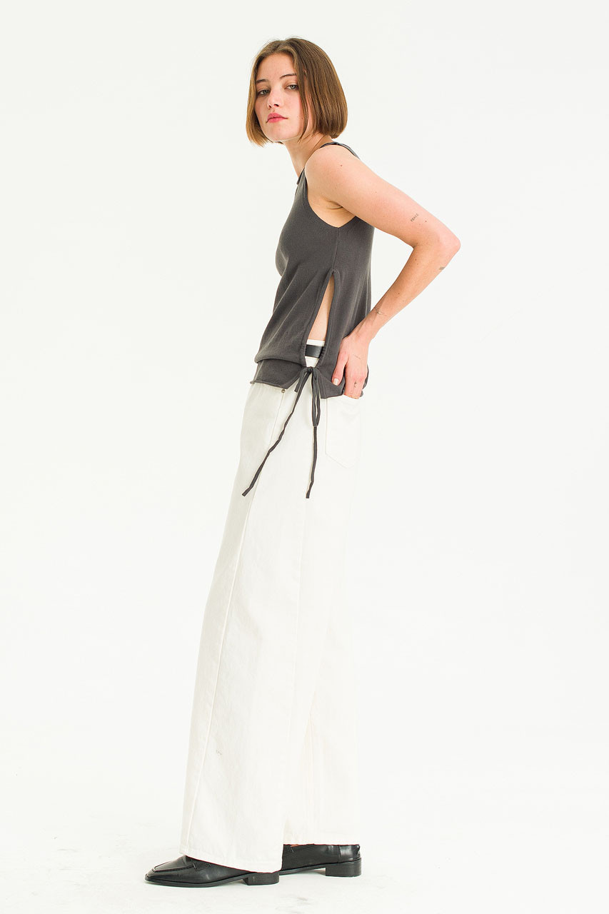 Jane Sleeve Knit Top, Charcoal