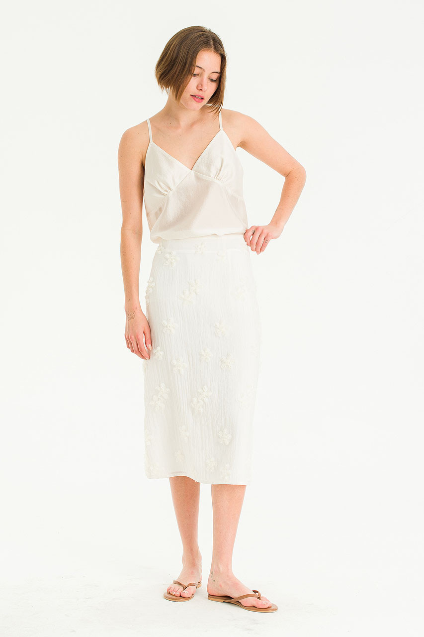 Mizuki Ribbon Cami Top, Ivory