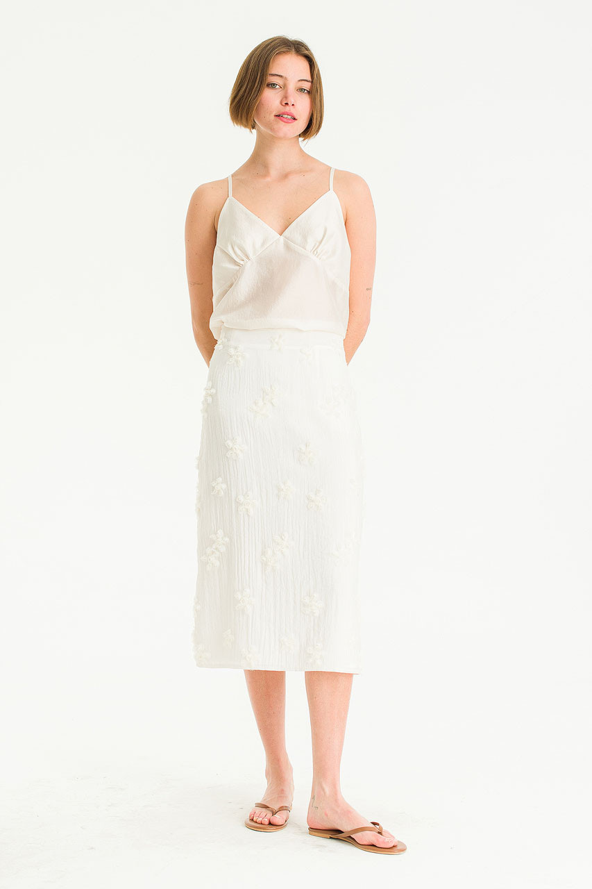 Manon Sheer Cami Top, Ivory