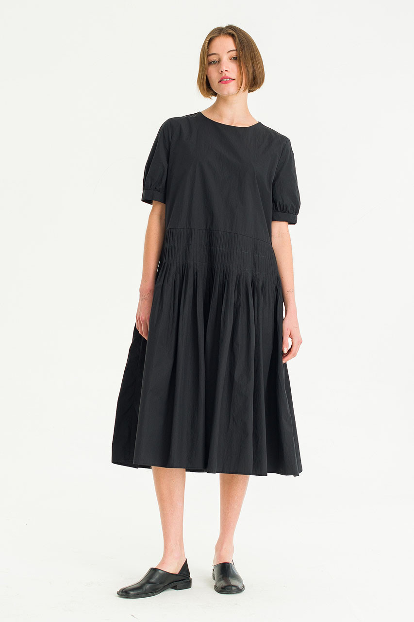 Mireille Tuck Dress, Black