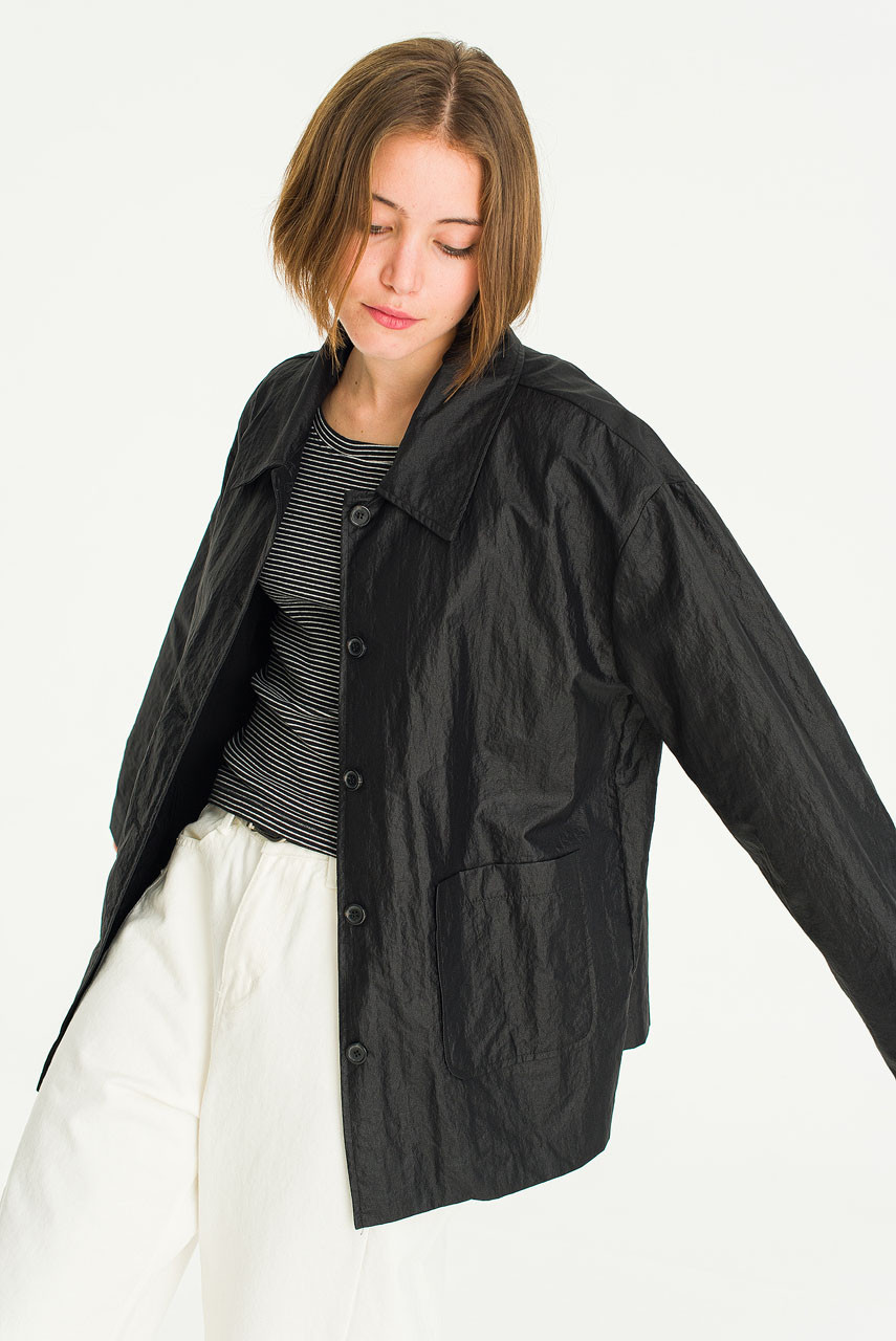 Marais Coated Jacket, Black