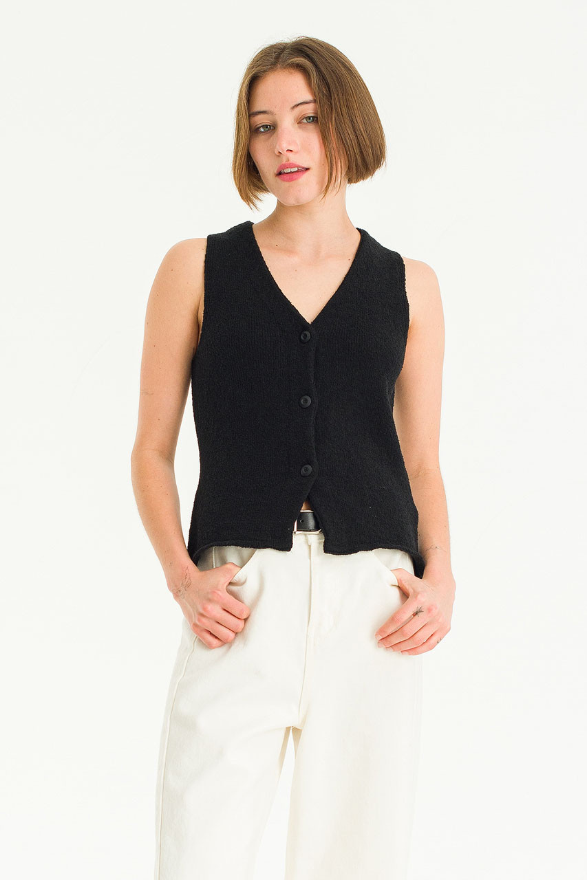 Teddy Muse Vest, Black