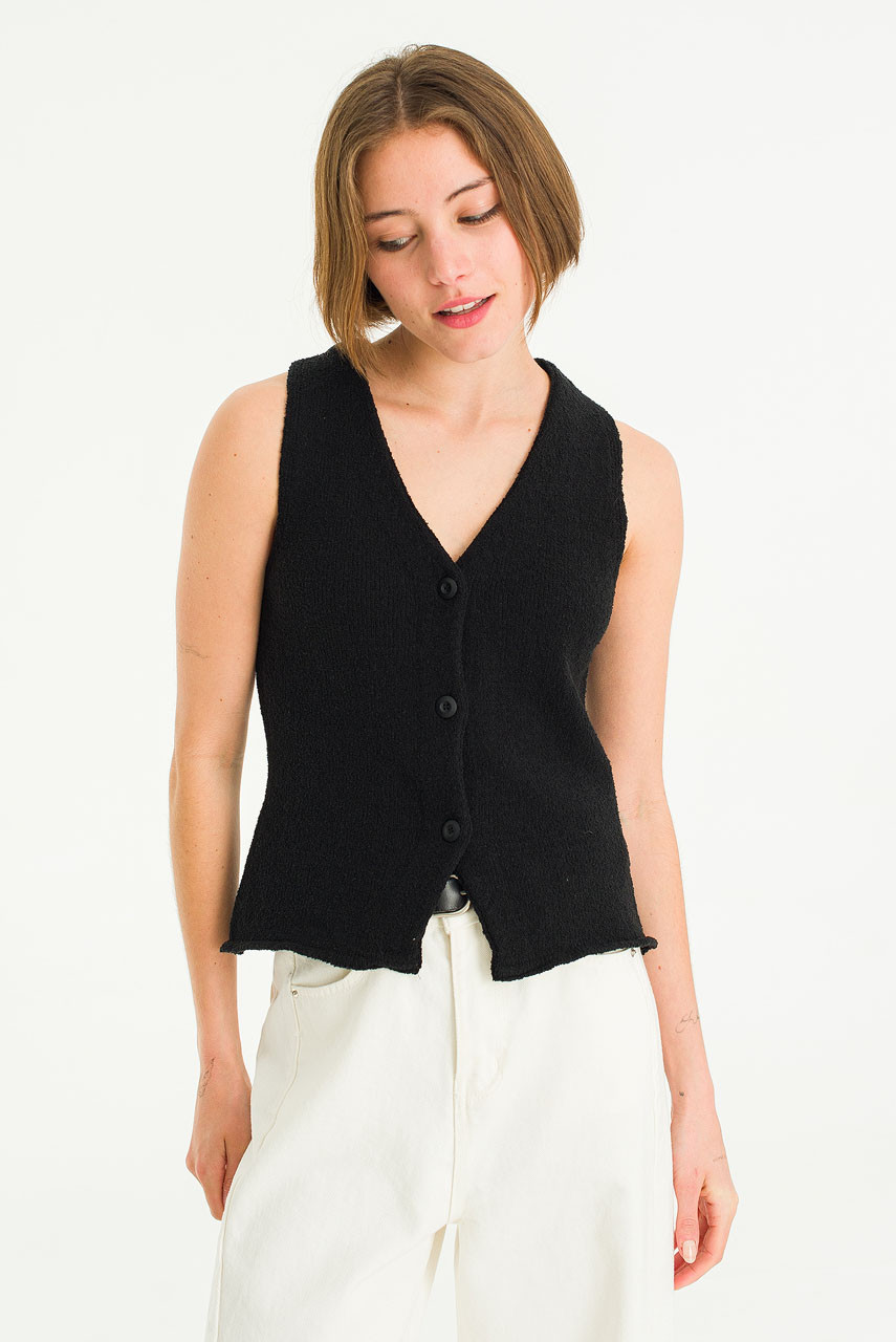 Teddy Muse Vest, Black