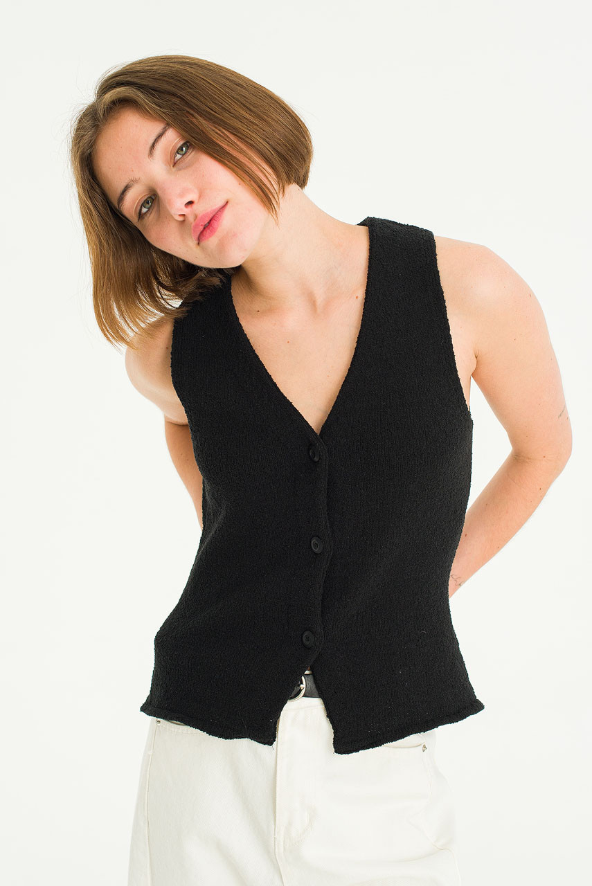 Teddy Muse Vest, Black