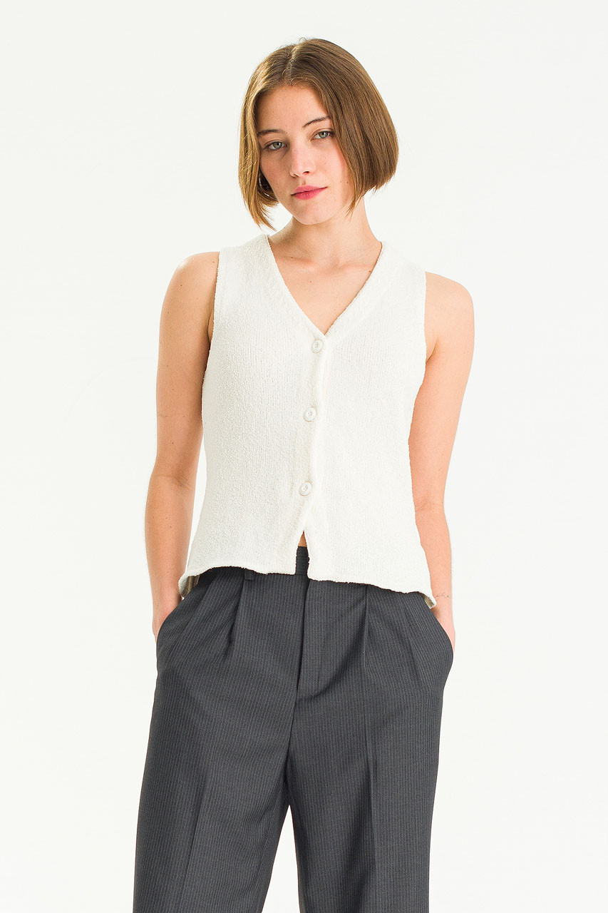 Teddy Muse Vest, White