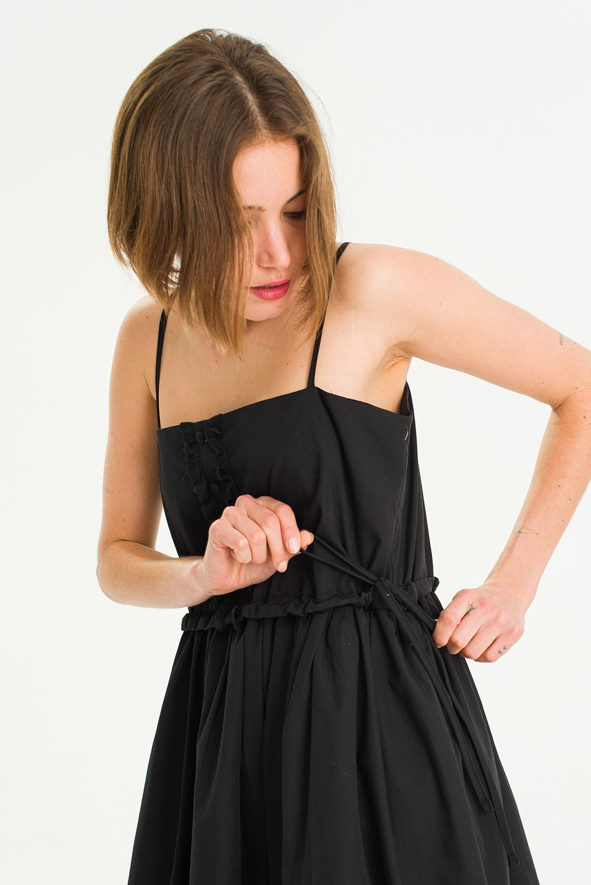 Flora Cami Dress, Black