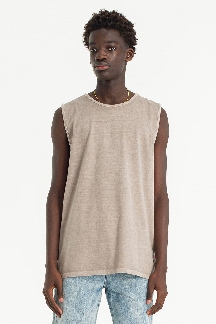 Menswear | Pigment Tank Top, Beige