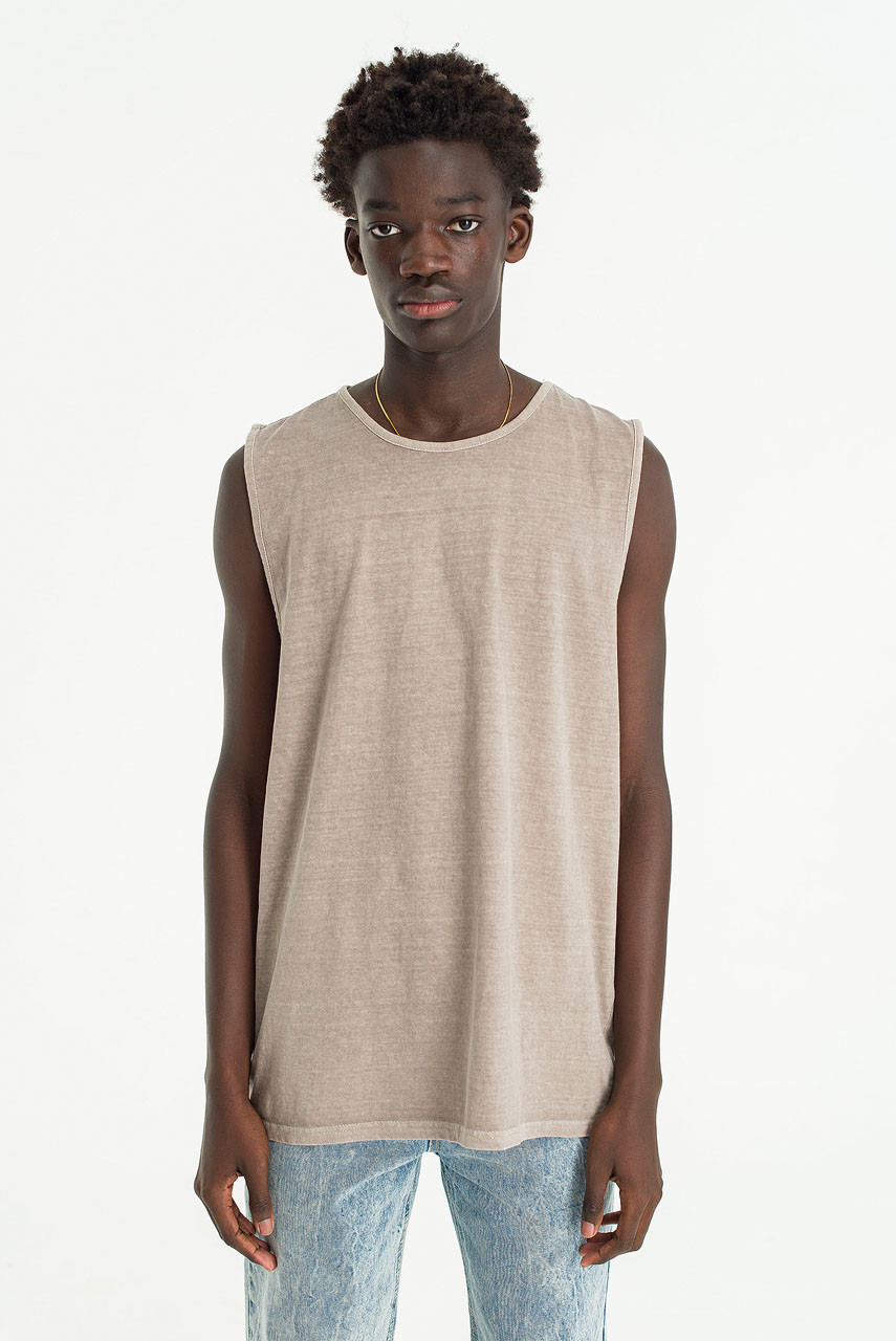 Menswear | Pigment Tank Top, Beige