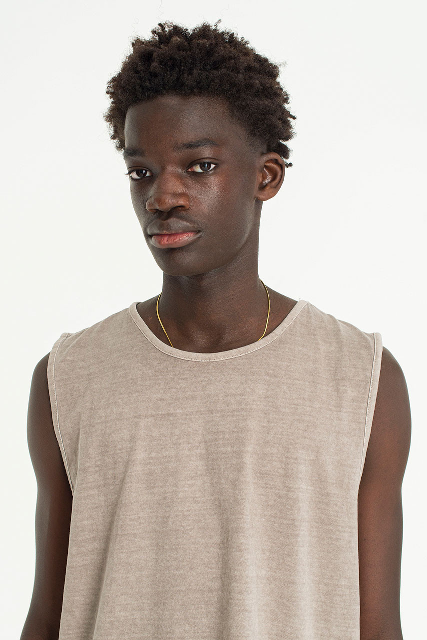 Menswear | Pigment Tank Top, Beige