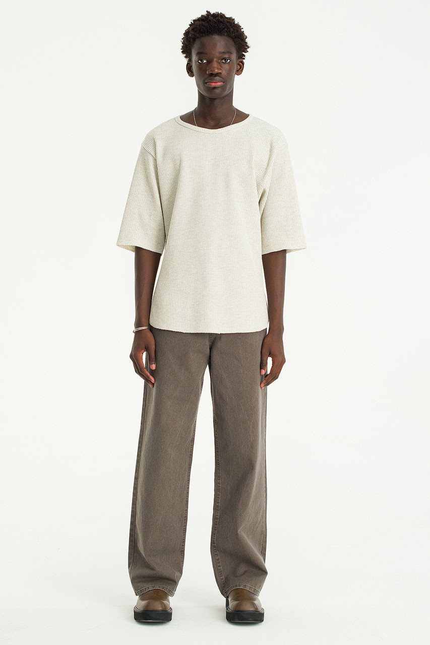Menswear | Washed Cotton Pants, Brown