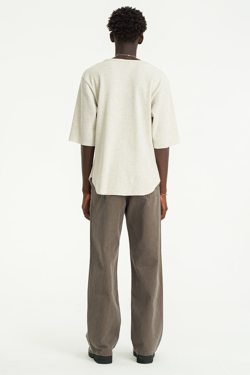 Menswear | Washed Cotton Pants, Brown
