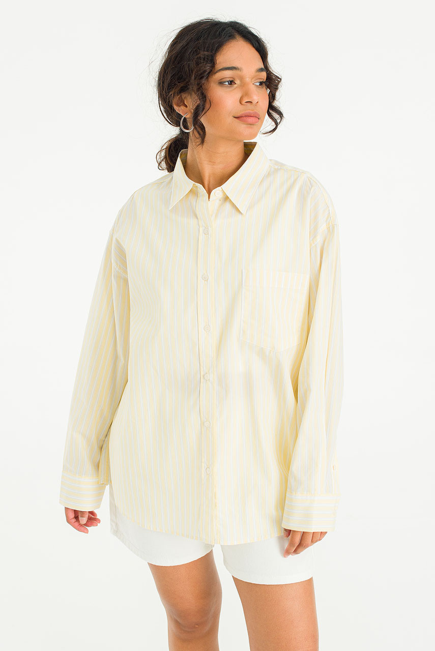 Koa Stripe Shirt, Lemon