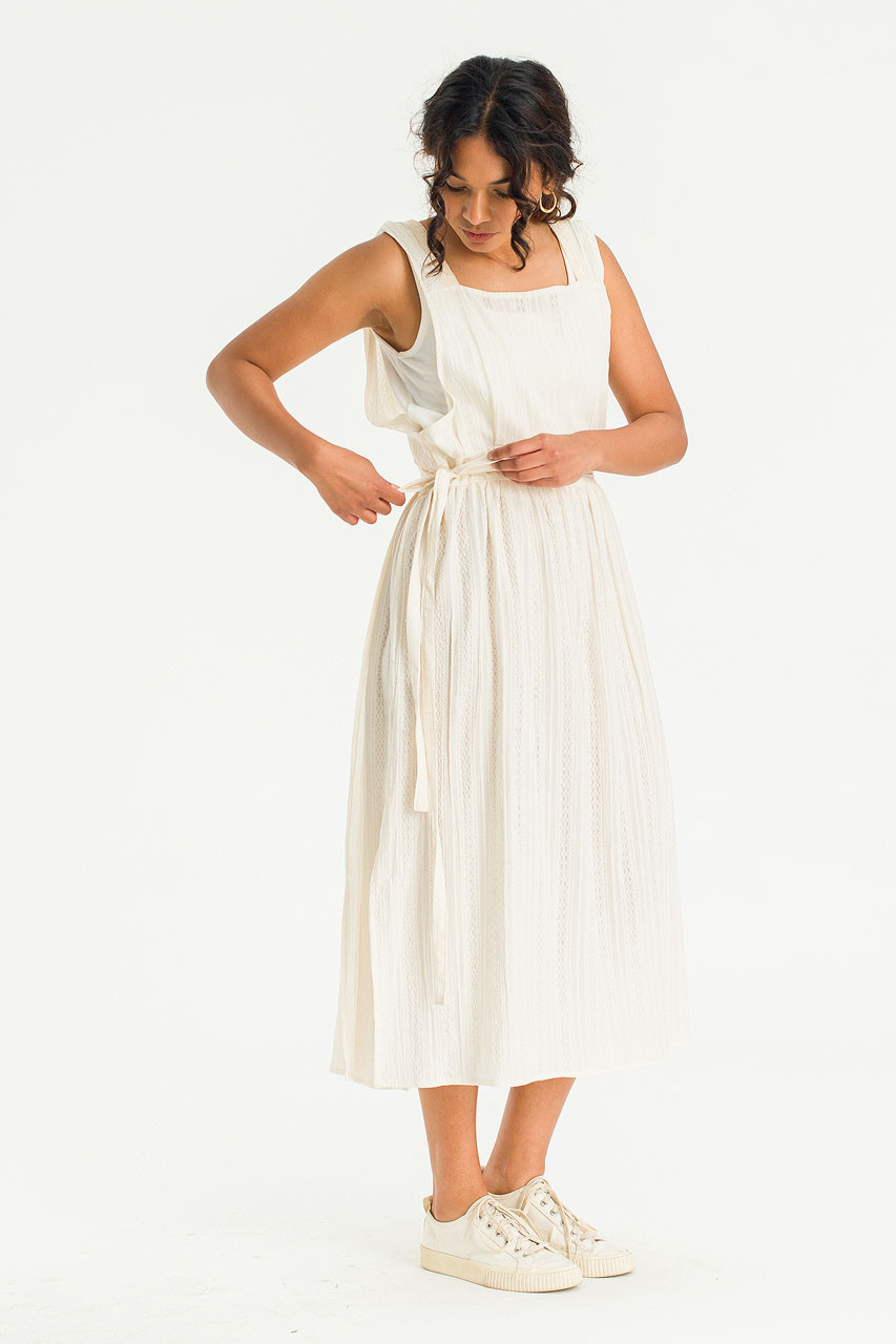 Julia Lace Apron Dress, Ivory