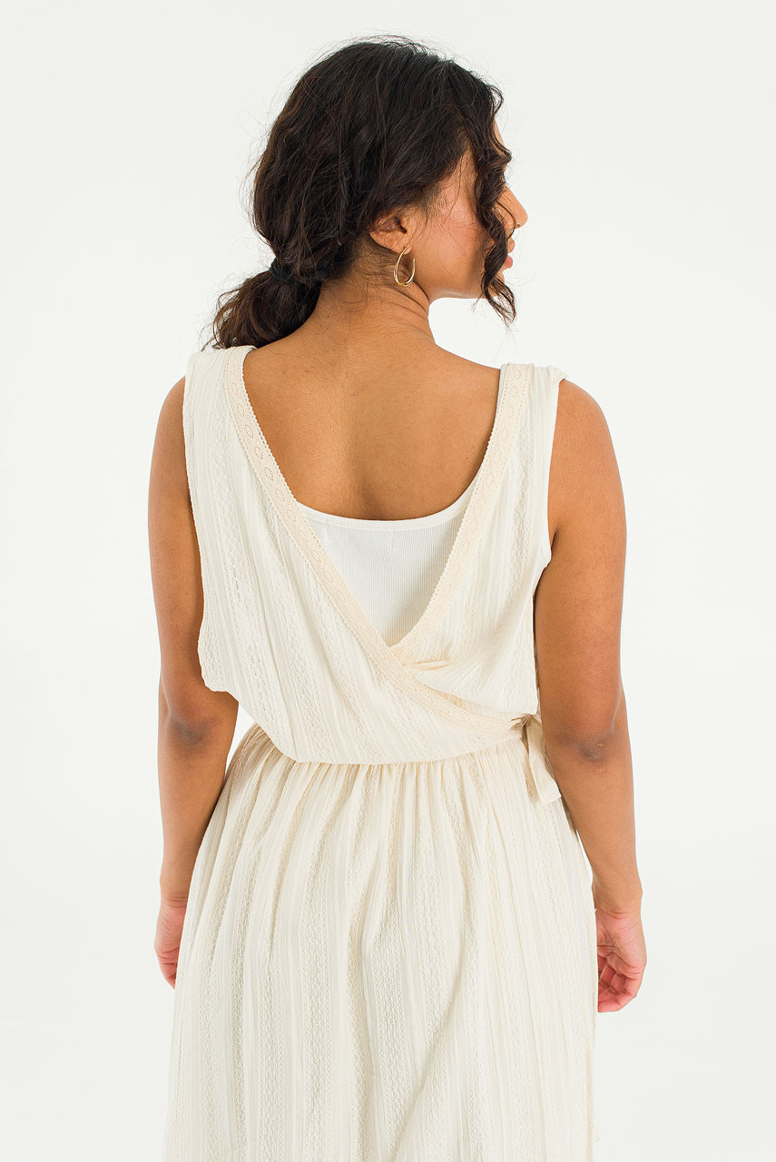 Julia Lace Apron Dress, Ivory