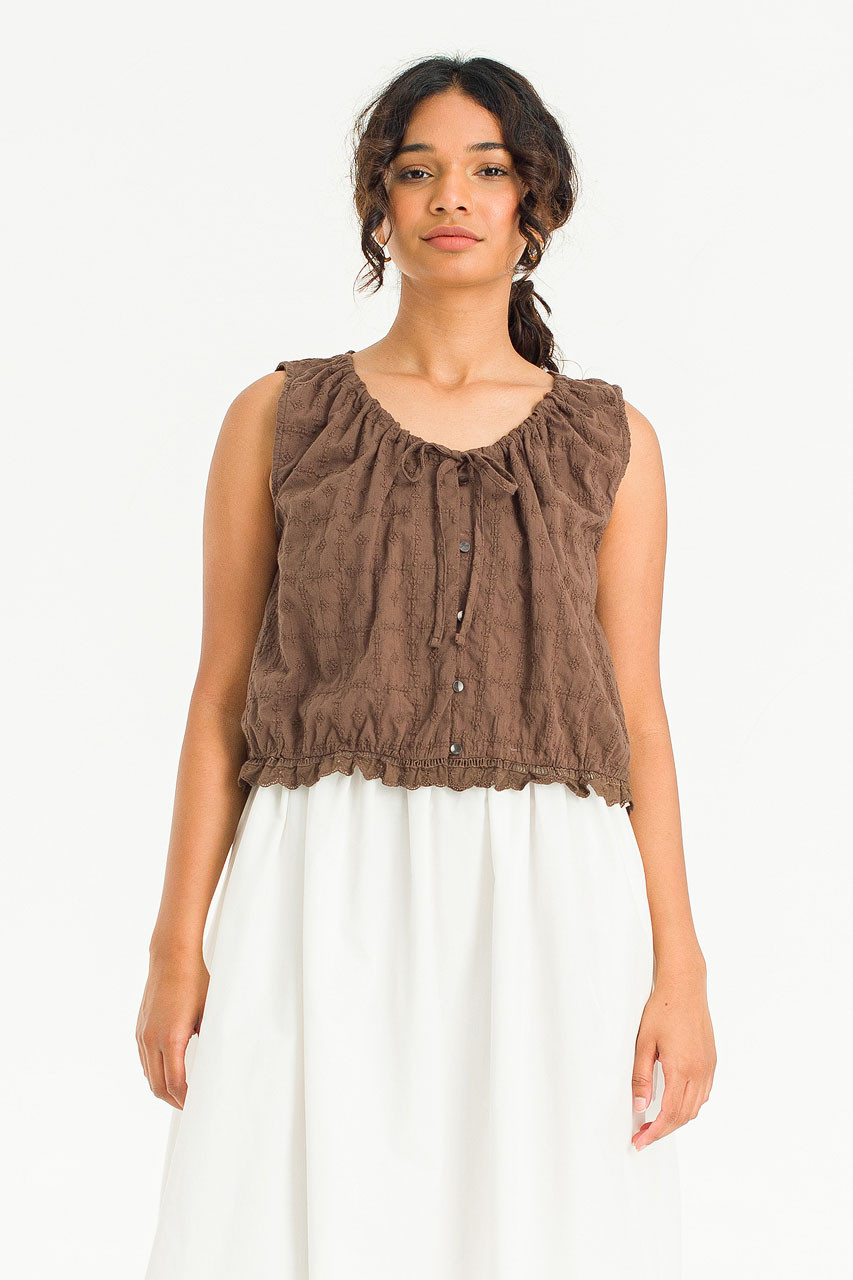 Marais Bloom Top, Brown