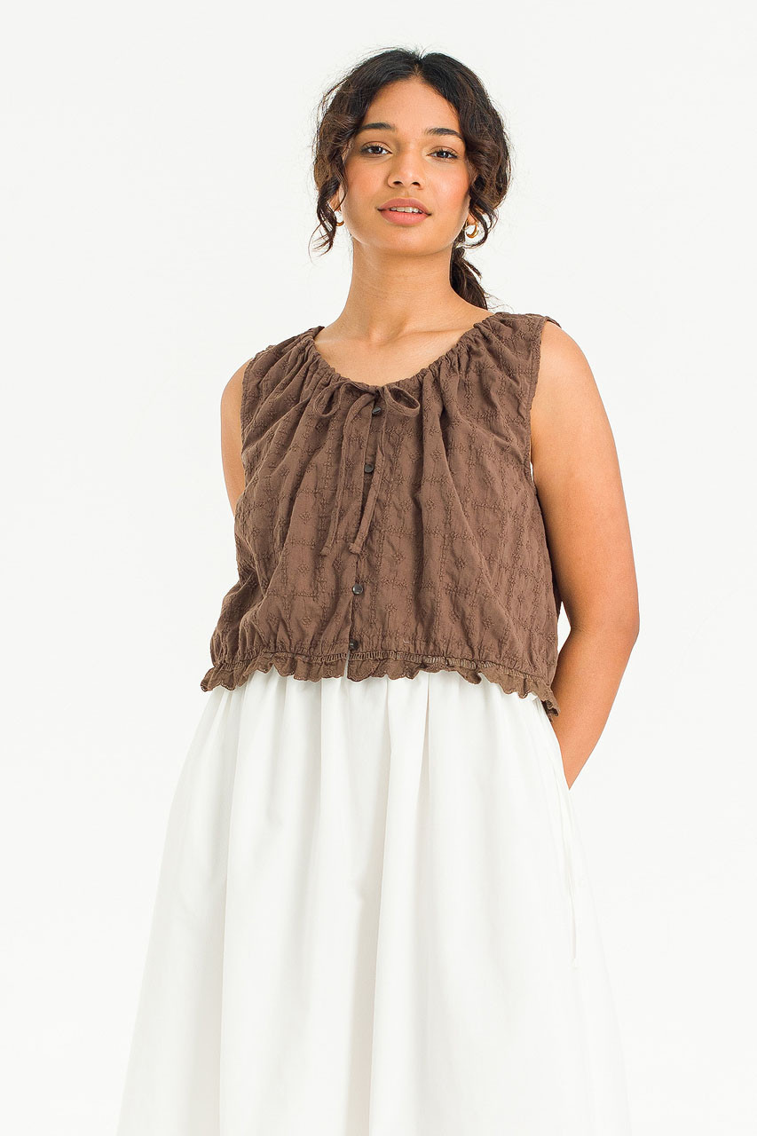 Marais Bloom Top, Brown