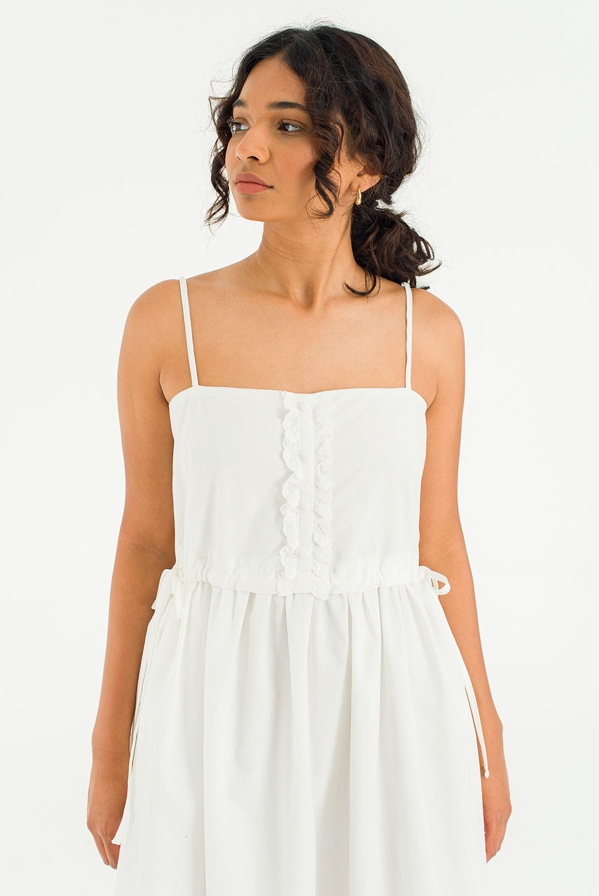 Flora Cami Dress, Ivory